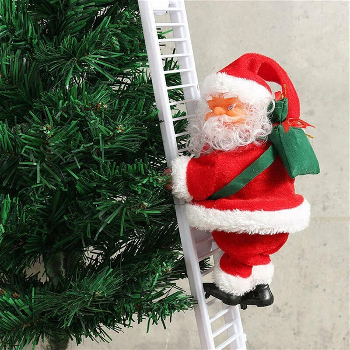 Climbing Santa (White Ladder)