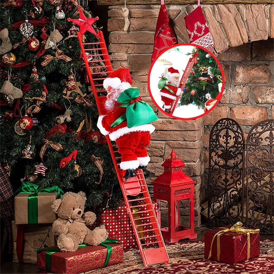 Climbing Santa (Red Ladder)