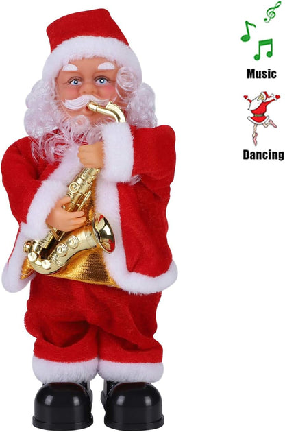 Funny Saxophone Playing Christmas Santa