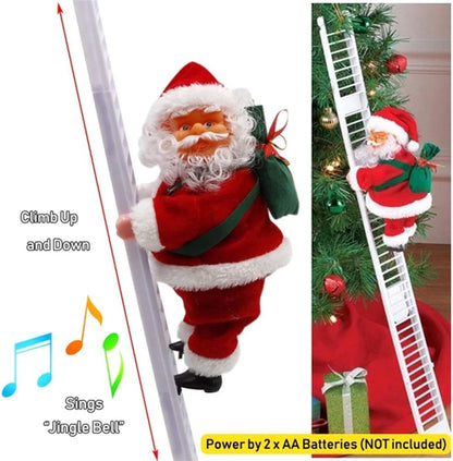 Climbing  Santa (White Ladder)