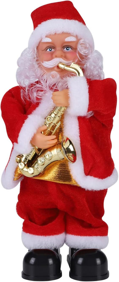 Funny Saxophone Playing Christmas Santa