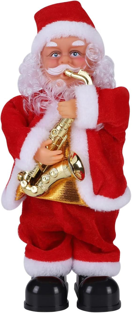 Funny Saxophone Playing Christmas Santa