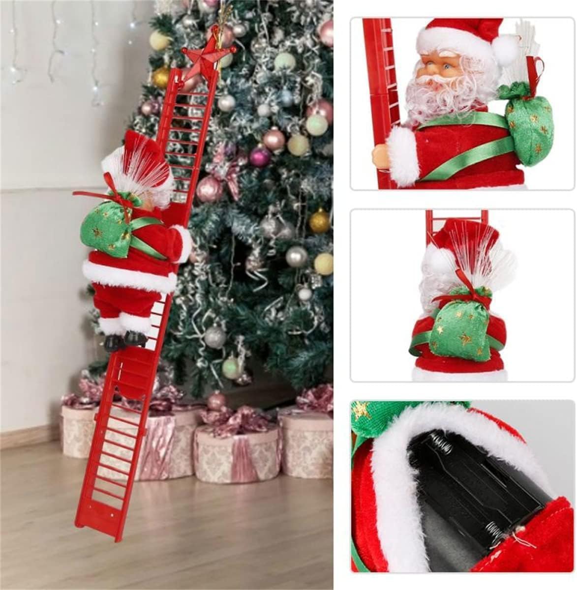 Climbing Santa (Red Ladder)