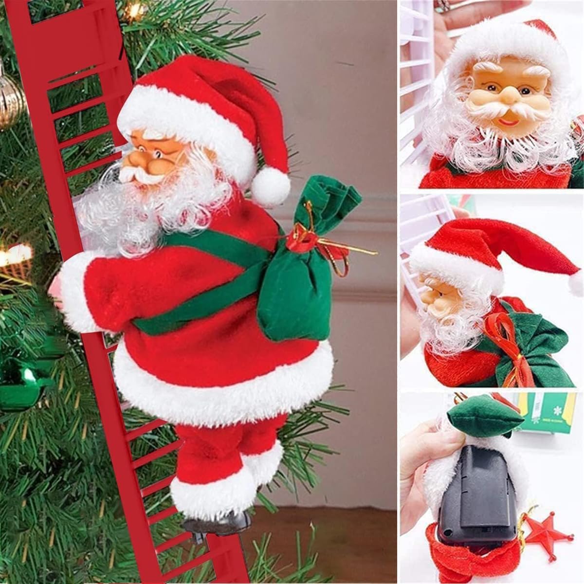 Climbing Santa (Red Ladder)