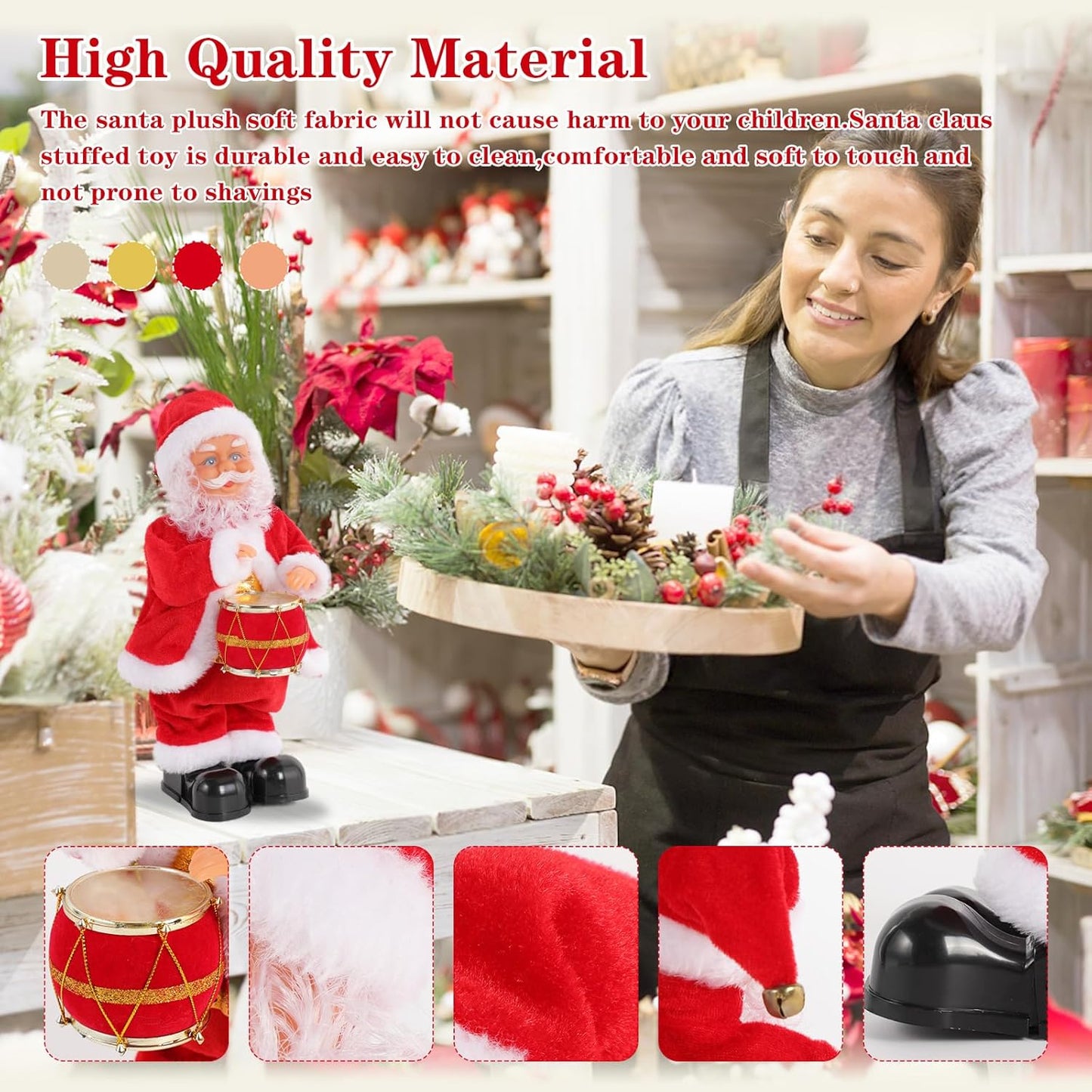 Musical Dancing Santa Claus with Drum