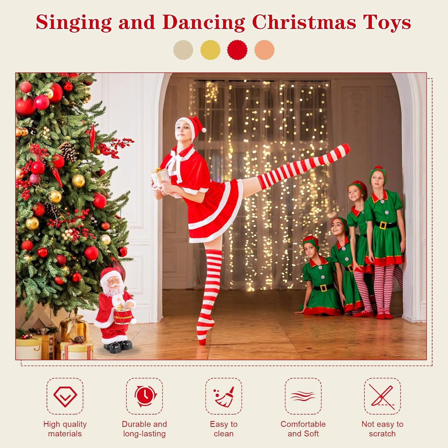 Musical Dancing Santa Claus with Drum