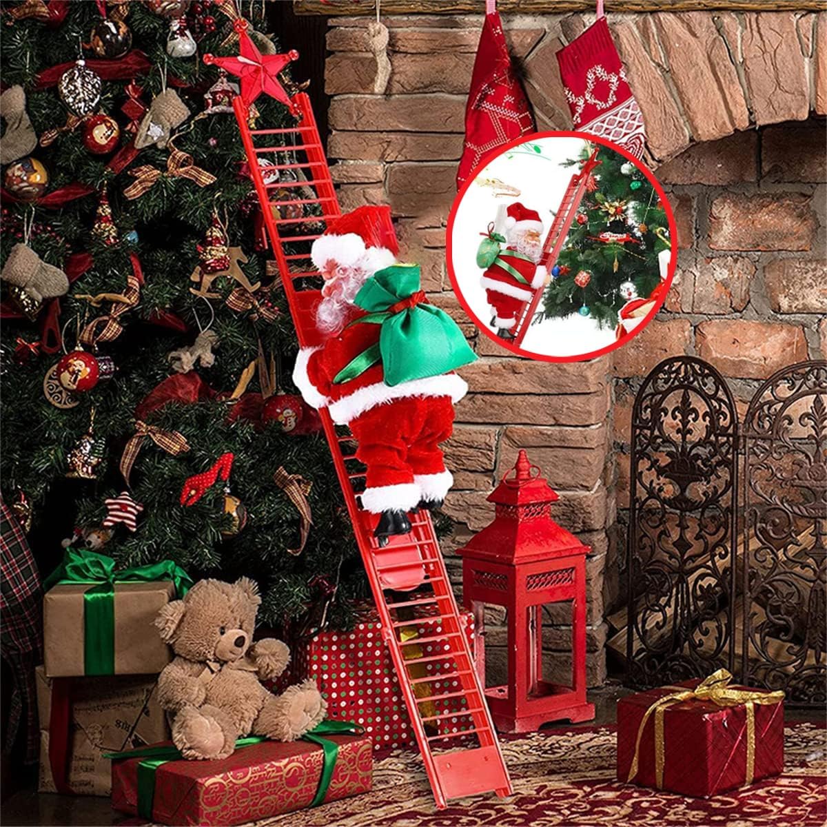 Climbing Santa (Red Ladder)
