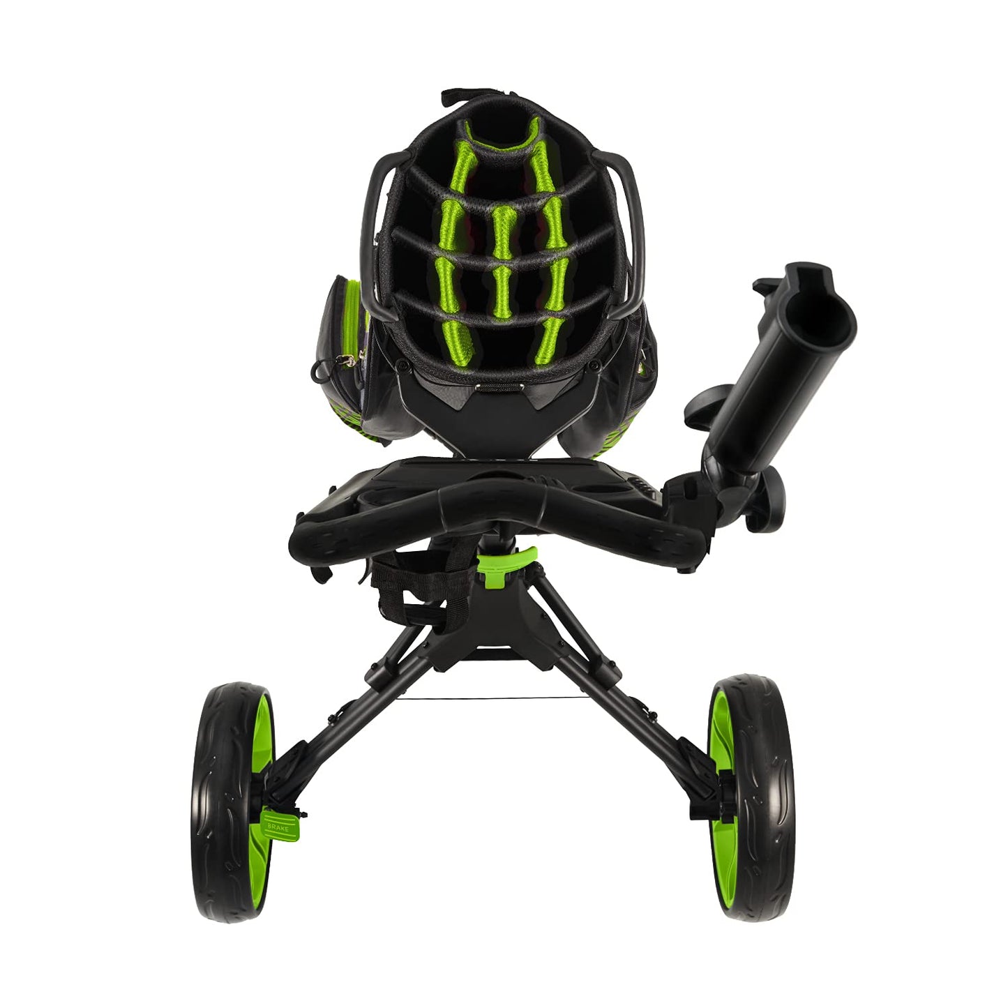 3 Wheel Golf Push Cart Ultra Lightweight Smallest Folding Size