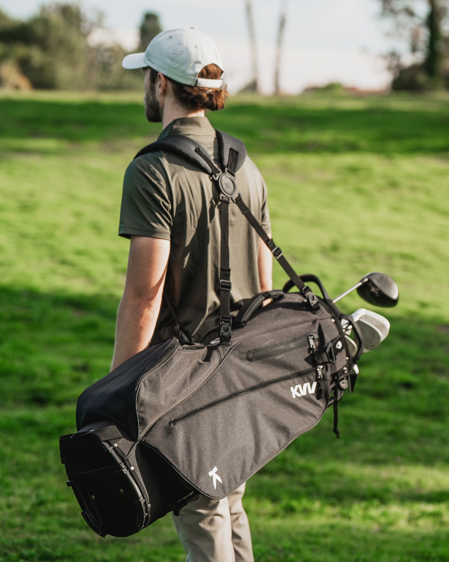 3 Wheel Golf Push Cart Ultra Lightweight Smallest Folding Size