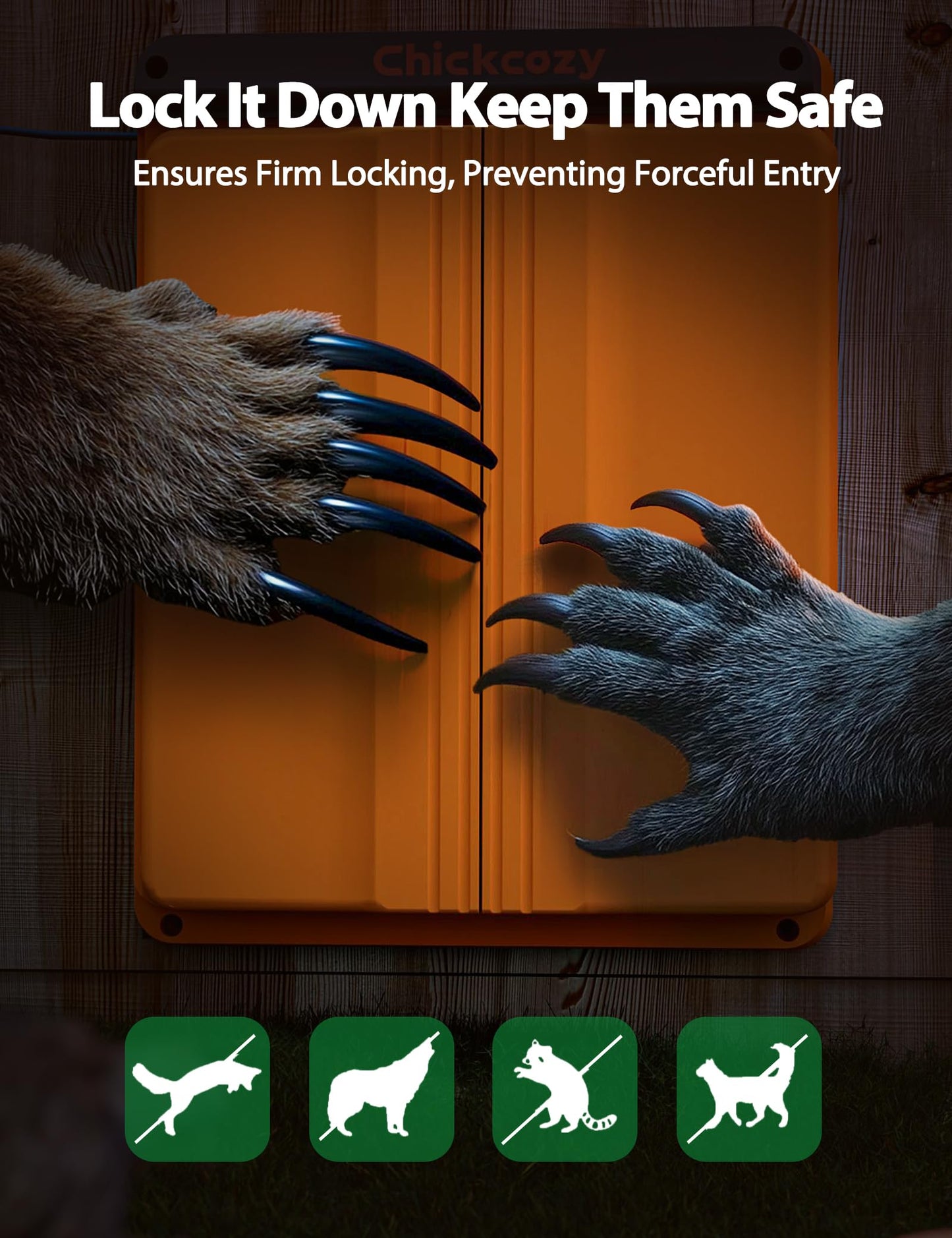 Large Size Automatic Chicken Coop Door Solar