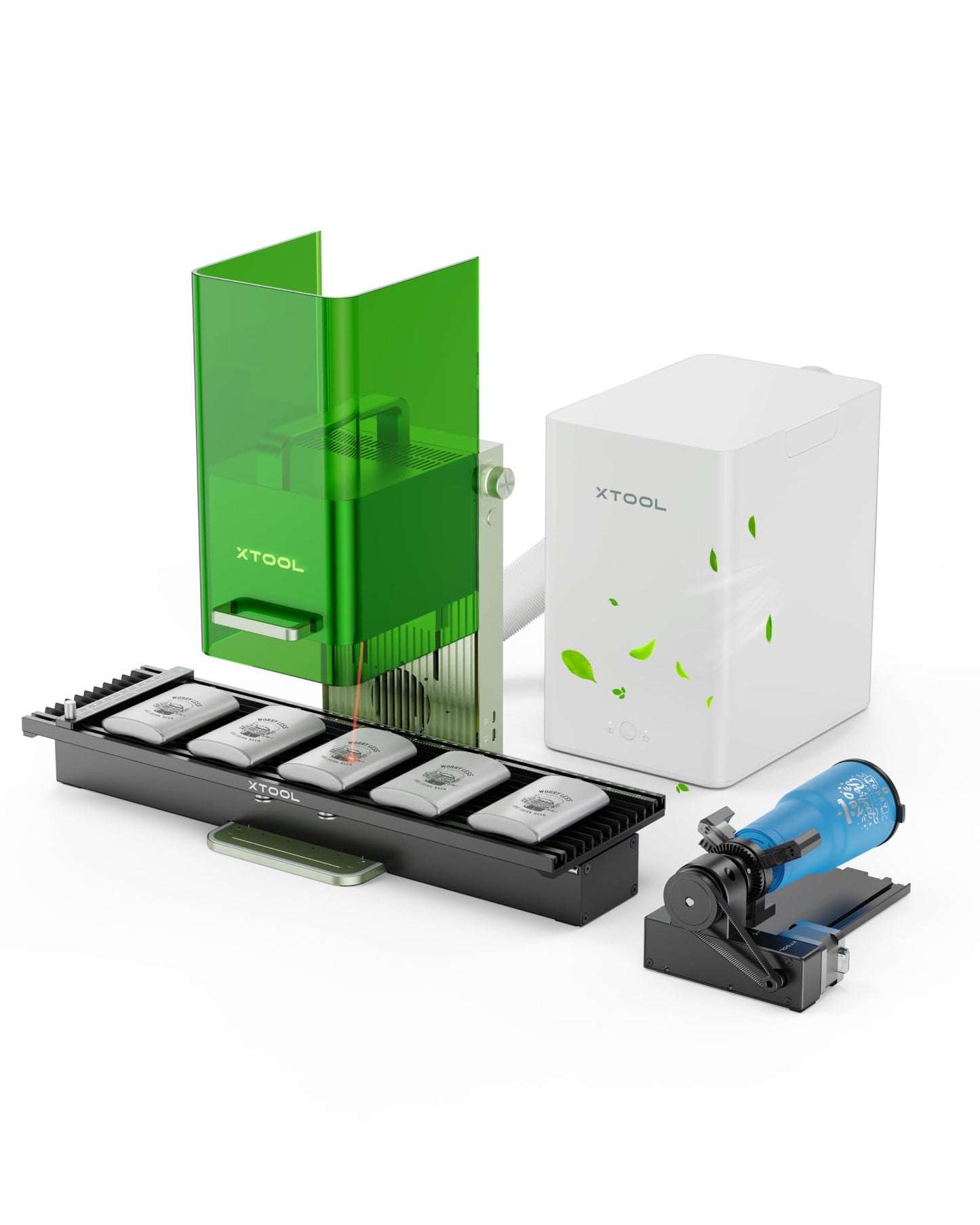 xTool F1 2-in-1 Dual Laser Engraver, Lightning Speed Portable Laser Engraving Machine, HD Laser Engraver for Jewelry, Metal, Wood, Leather