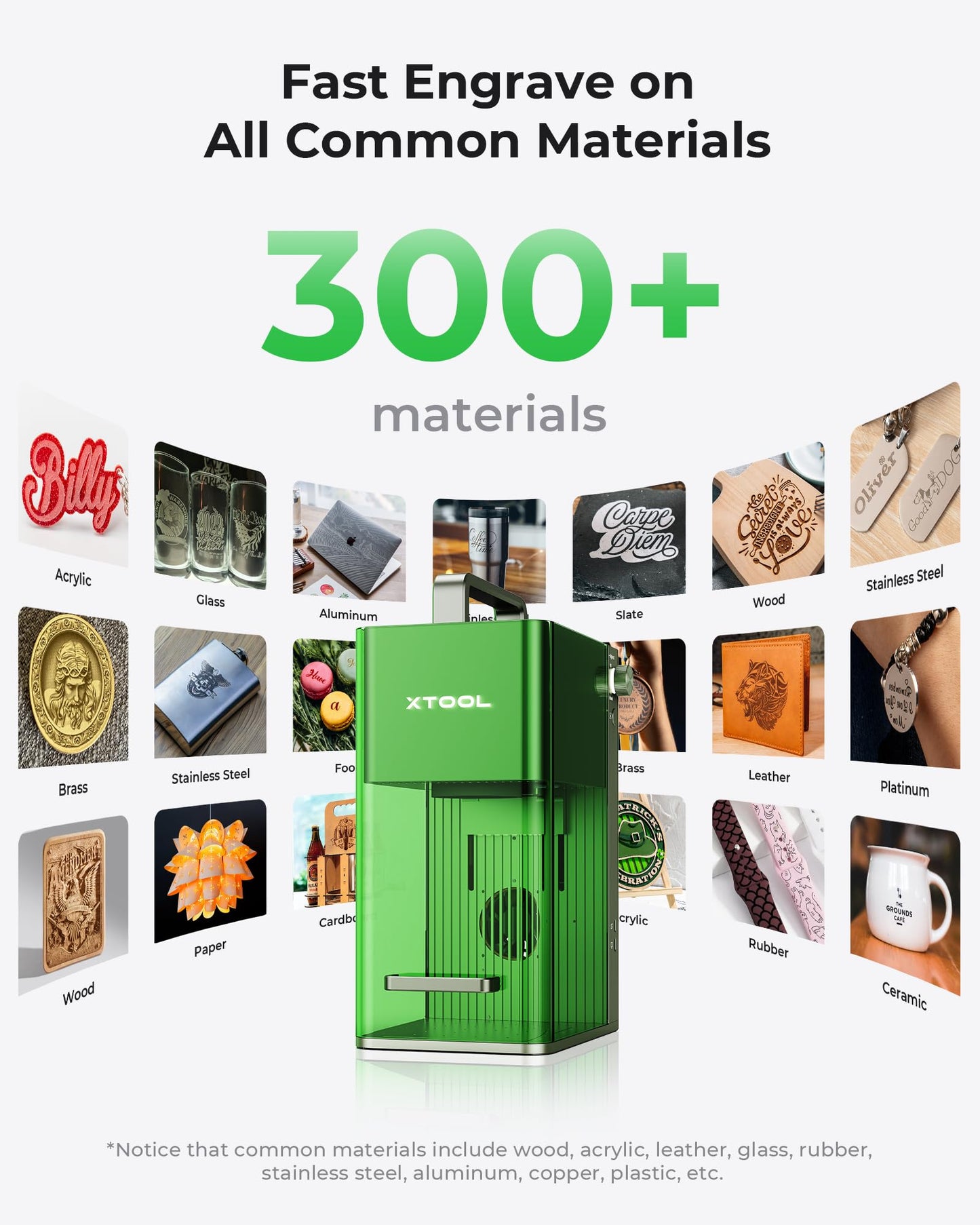 xTool F1 2-in-1 Dual Laser Engraver, Lightning Speed Portable Laser Engraving Machine, HD Laser Engraver for Jewelry, Metal, Wood, Leather