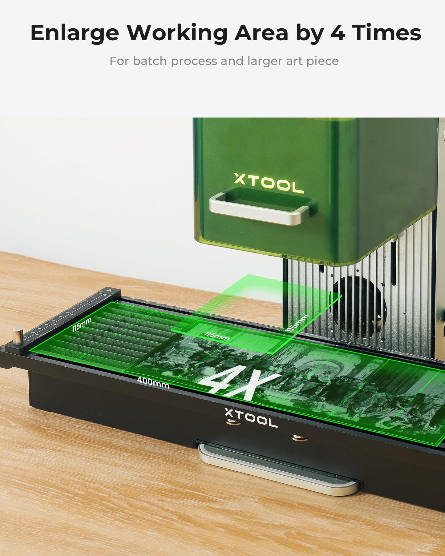 xTool F1 2-in-1 Dual Laser Engraver, Lightning Speed Portable Laser Engraving Machine, HD Laser Engraver for Jewelry, Metal, Wood, Leather